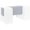 Image de 3 blocs en mousse blanc gris