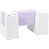 Image de 3 blocs en mousse blanc lilas