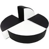 Image de Set de 4 blocs en mousse noir - blanc