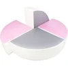 Image de Set de 4 blocs en mousse blanc rose gris
