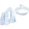 Image de Set de 15 blocs en mousse le jeu blanc bleu pastel