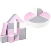Image de Set de 15 blocs en mousse le jeu blanc rose gris
