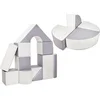 Image de Set de 15 blocs en mousse le jeu blanc gris