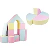 Image de Set de 15 blocs en mousse le jeu rose bleu jaune pastel