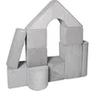 Image de Set de 11 blocs en mousse gris velours côtelé
