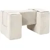 Image de 3 blocs en mousse crème velours côtelé