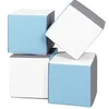 Image de Lot cubes XXL mousse 4 pcs blanc, bleu clair, gris