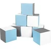Image de Lot cubes XXL mousse 8 pcs blanc, bleu clair, gris