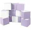 Image de Lot cubes XXL mousse 12 pcs blanc, lilas