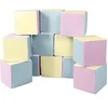 Image de Lot cubes XXL mousse 12 pcs rose, bleu, jaune