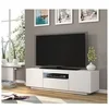 Image de Meuble TV bas universel AURA 150 cm à suspendre ou à poser Blanc mat sans LED