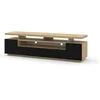 Image de Buffet Eva 180 Artisan Oak Black Mat