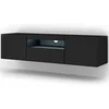 Image de Meuble TV Aura 150 Black Mat Led