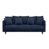 Image de CONSTANCE Canape droit fixe 4 places - Tissu bleu - Classique - L 212 x P 93 cm