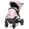 Image de Poussette Arizo Premium 15 Baby Pink Eco Cadre doré