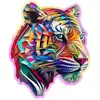 Image de Puzzle bois de 150 pièces tigre Wooden.City Multicolore TU HQPB502212