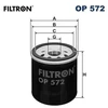 Image de Filtre À L'Huile Op 572 Filtron Filtron Op572 Citroen;Daihatsu;Geely;Lexus;Peugeot;Suzuki;Toyota