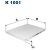 Image de Filtre Intérieur K 1001 Filtron Filtron K1001 Opel;Vauxhall