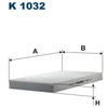 Image de Filtre Intérieur K 1032 Filtron Filtron K1032 Audi