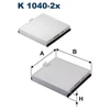 Image de Filtre Intérieur K 1040-2x Filtron Filtron K10402x Renault