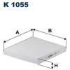 Image de Filtre Intérieur K 1055 Filtron Filtron K1055 Chevrolet;Opel;Vauxhall