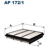 Image de Filtre À Air Ap 172/1 Filtron Filtron Ap172/1 Mitsubishi