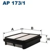 Image de Filtre À Air Ap 173/1 Filtron Filtron Ap173/1 Suzuki