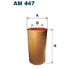 Image de Filtre À Air Am 447/1 Filtron Filtron Am447/1