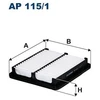Image de Filtre À Air Ap 115/1 Filtron Filtron Ap115/1 Mazda