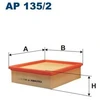 Image de Filtre À Air Ap 135/2 Filtron Filtron Ap135/2 Alpine;Renault