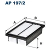 Image de Filtre À Air Ap 197/2 Filtron Filtron Ap197/2 Hyundai
