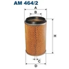 Image de Filtre À Air Am 464/2 Filtron Filtron Am464/2 Daf