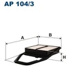 Image de Filtre À Air Ap 104/3 Filtron Filtron Ap104/3 Honda