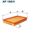 Image de Filtre À Air Ap 188/4 Filtron Filtron Ap188/4 Saab