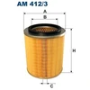 Image de Filtre À Air Am 412/3 Filtron Filtron Am412/3 Kia