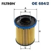Image de Filtre À L'Huile Oe 684/2 Filtron Filtron Oe684/2 Opel