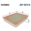 Image de Filtre À Air Ap 051/4 Filtron Filtron Ap051/4 Opel;Vauxhall