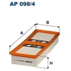 Image de Filtre À Air Ap 098/4 Filtron Filtron Ap098/4 Alfa Romeo