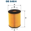 Image de Filtre À L'Huile Oe 648/4 Filtron Filtron Oe648/4 Honda;Opel;Vauxhall