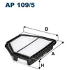 Image de Filtre À Air Ap 109/5 Filtron Filtron Ap109/5 Chevrolet;Opel;Vauxhall