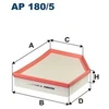 Image de Filtre À Air Ap 180/5 Filtron Filtron Ap180/5 Volvo