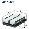 Image de Filtre À Air Ap 106/6 Filtron Filtron Ap106/6 Honda