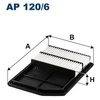Image de Filtre À Air Ap 120/6 Filtron Filtron Ap120/6 Mitsubishi