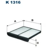 Image de Filtre Intérieur K 1316 Filtron Filtron K1316 Mazda