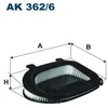 Image de Filtre À Air Ak 362/6 Filtron Filtron Ak362/6 Bmw