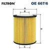 Image de Filtre À L'Huile Oe 667/6 Filtron Filtron Oe667/6 Alfa Romeo;Citroen;Ds;Fiat;Ford;Opel;Peugeot;Toyota;Vauxhall