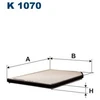 Image de Filtre Intérieur K 1070 Filtron Filtron K1070 Renault