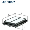 Image de Filtre À Air Ap 105/7 Filtron Filtron Ap105/7 Honda