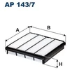 Image de Filtre À Air Ap 143/7 Filtron Filtron Ap143/7 Toyota