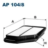 Image de Filtre À Air Ap 104/8 Filtron Filtron Ap104/8 Honda